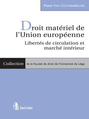 cover image of Droit matériel de l'Union européenne